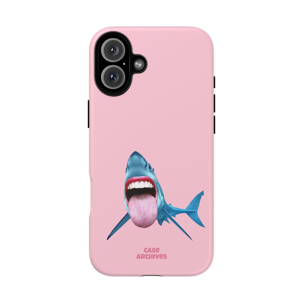 Shark tongue out- funny case