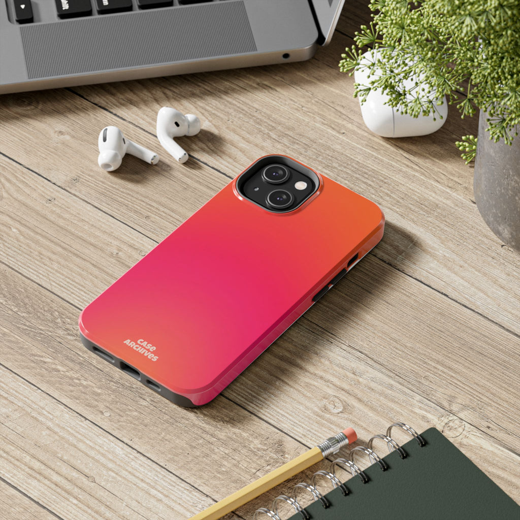 Gradient Tough Phone Case — Sunset Ombre Protective Phone Cover