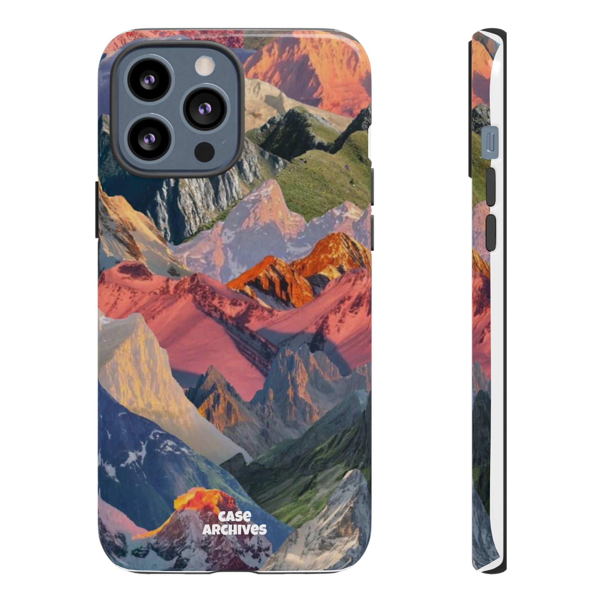 Tough Cases Colorful Mountain Landscape Phone Case — Durable Protective iPhone Cover