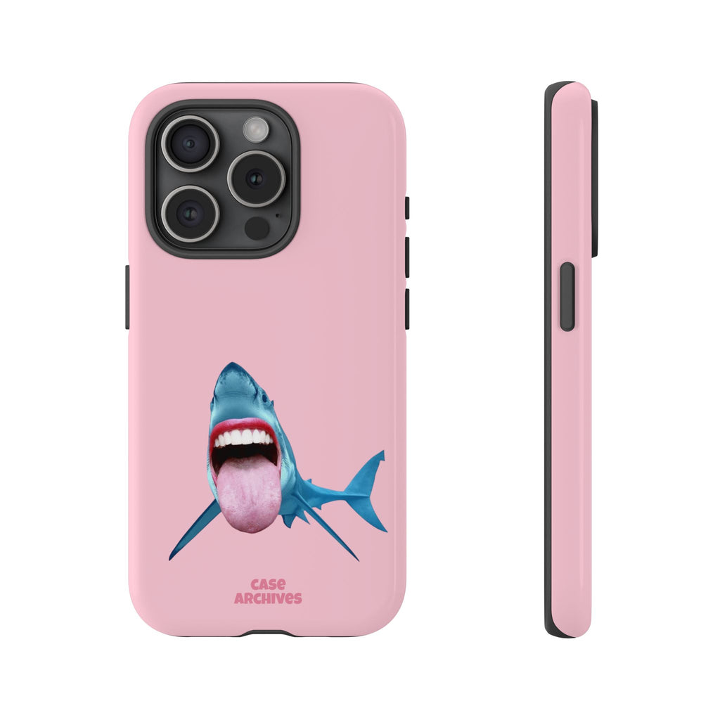 Shark tongue out- funny case