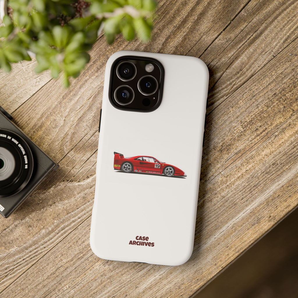 Phone Case — Red Vintage Race Car Design (Case Archives)