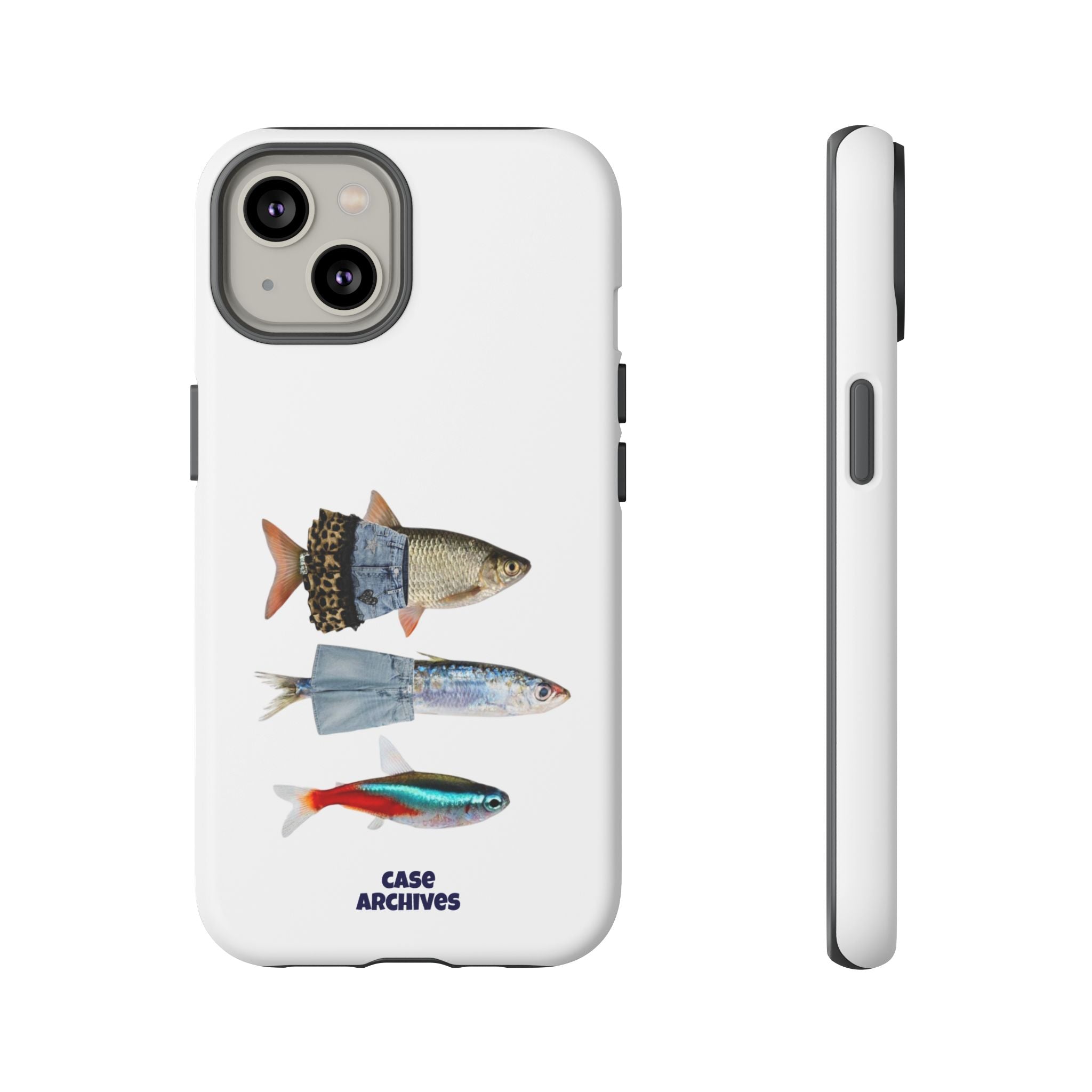 Fish Trio Phone Case — 'Case Archives' Protective iPhone Cover
