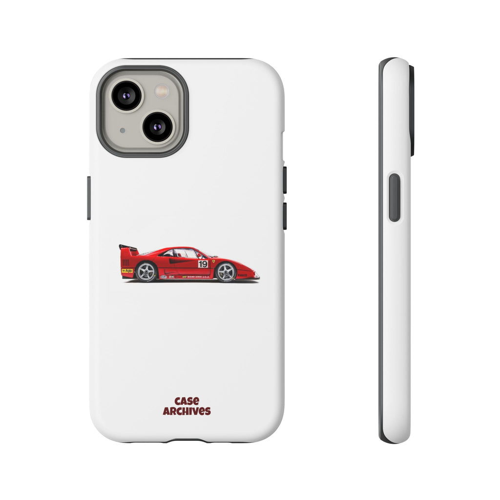 Phone Case — Red Vintage Race Car Design (Case Archives)