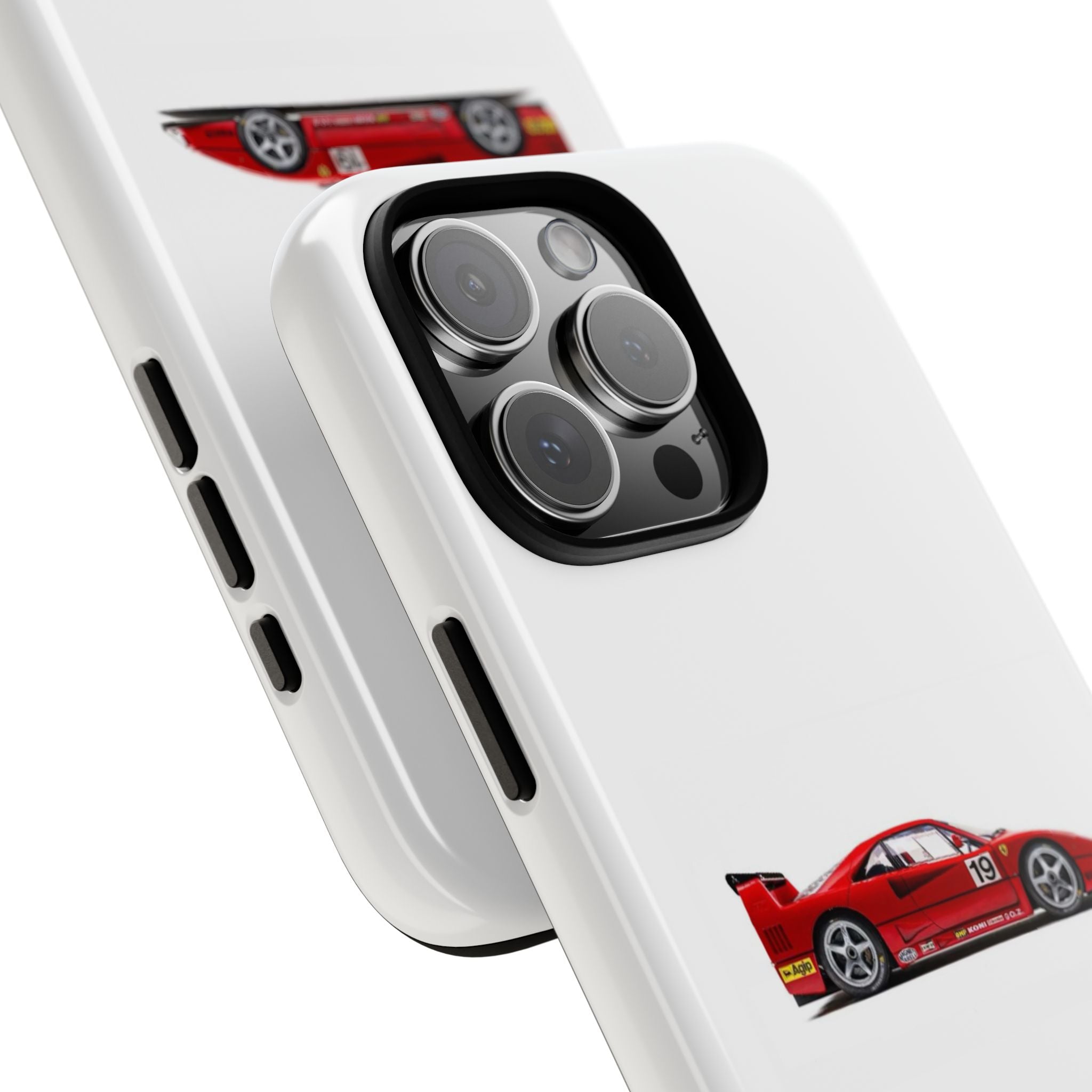 Phone Case — Red Vintage Race Car Design (Case Archives)
