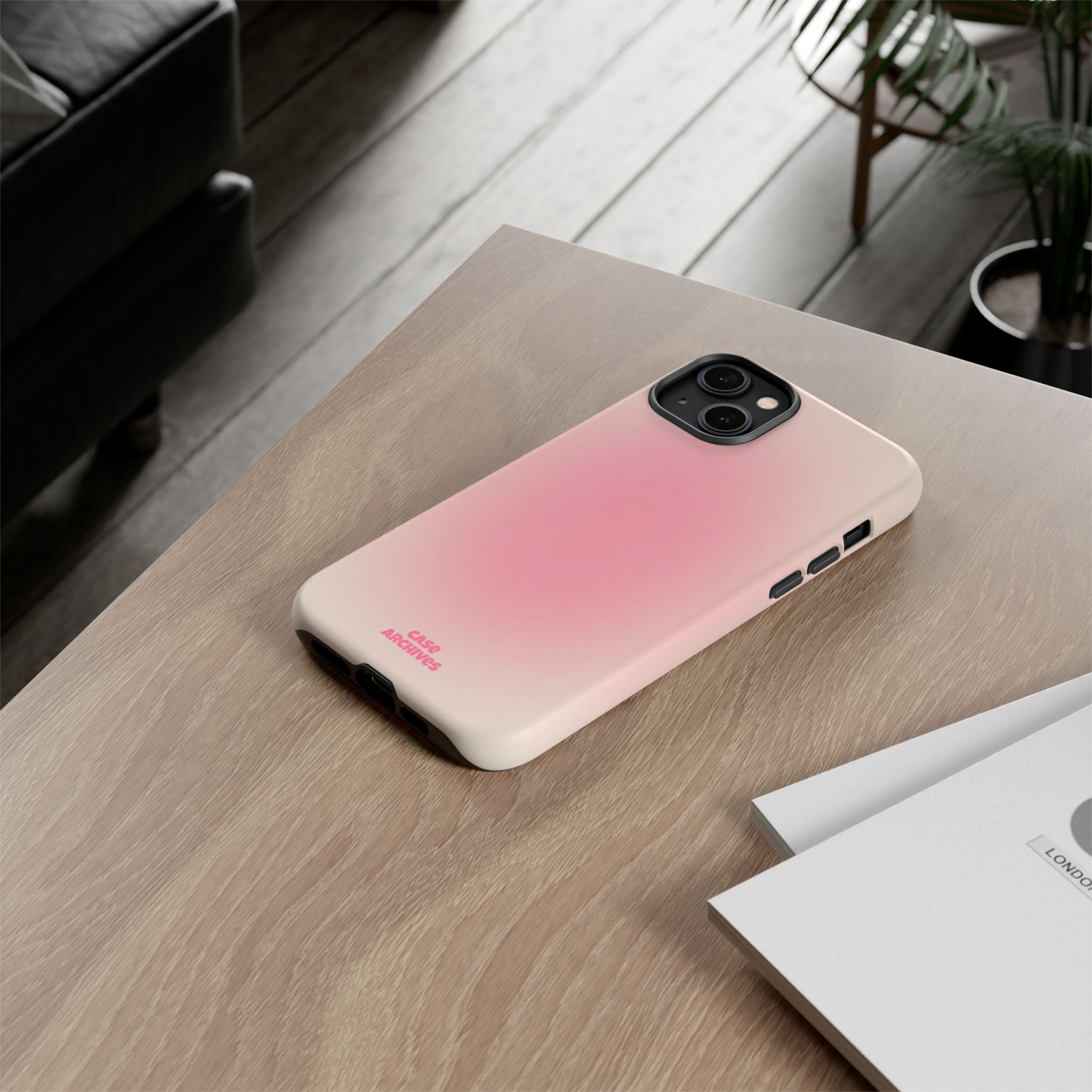 Tough Case – Pink Ombre Protective Phone Case