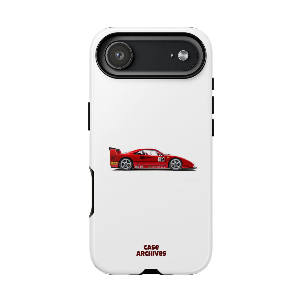 Phone Case — Red Vintage Race Car Design (Case Archives)