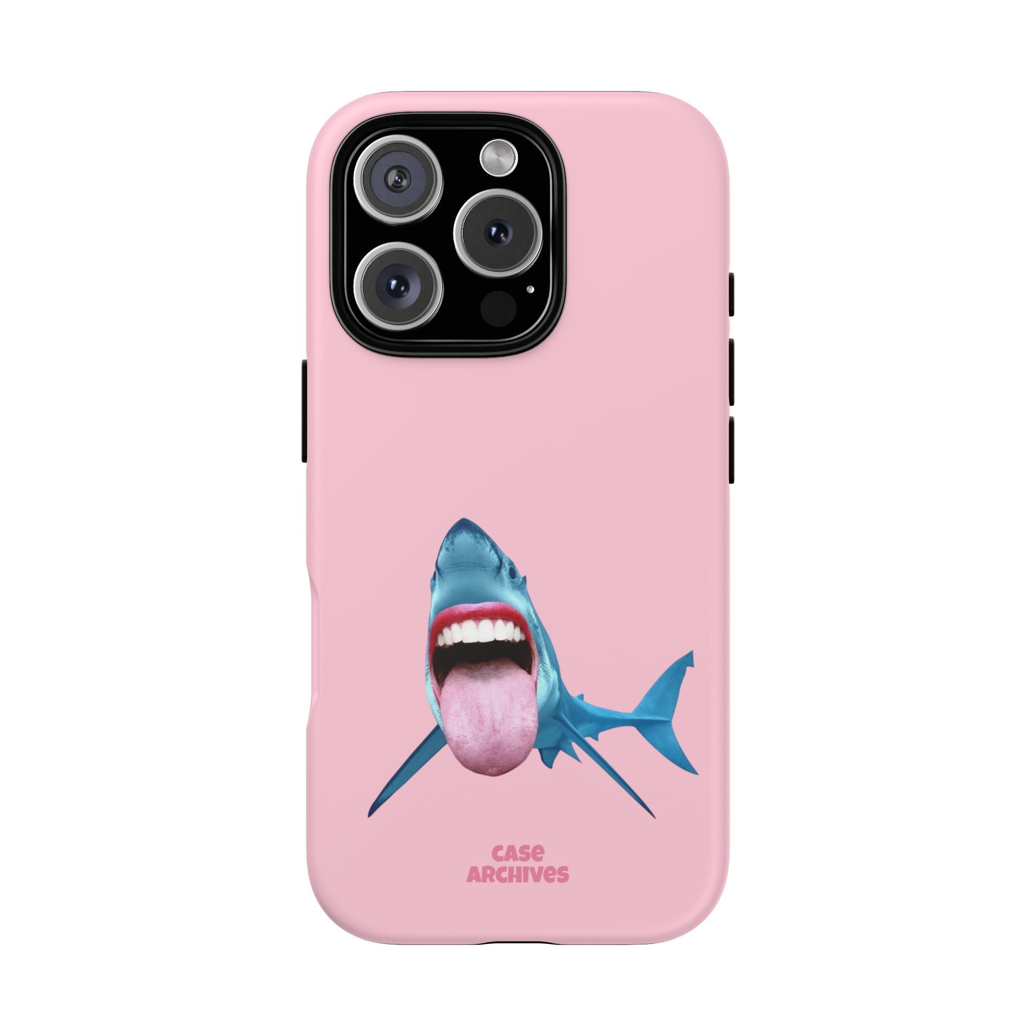 Shark tongue out- funny case