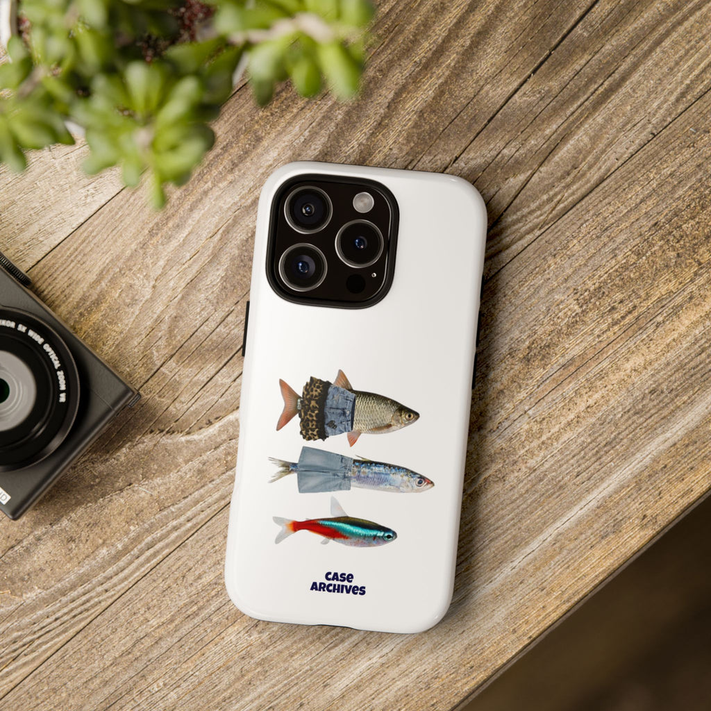 Fish Trio Phone Case — 'Case Archives' Protective iPhone Cover