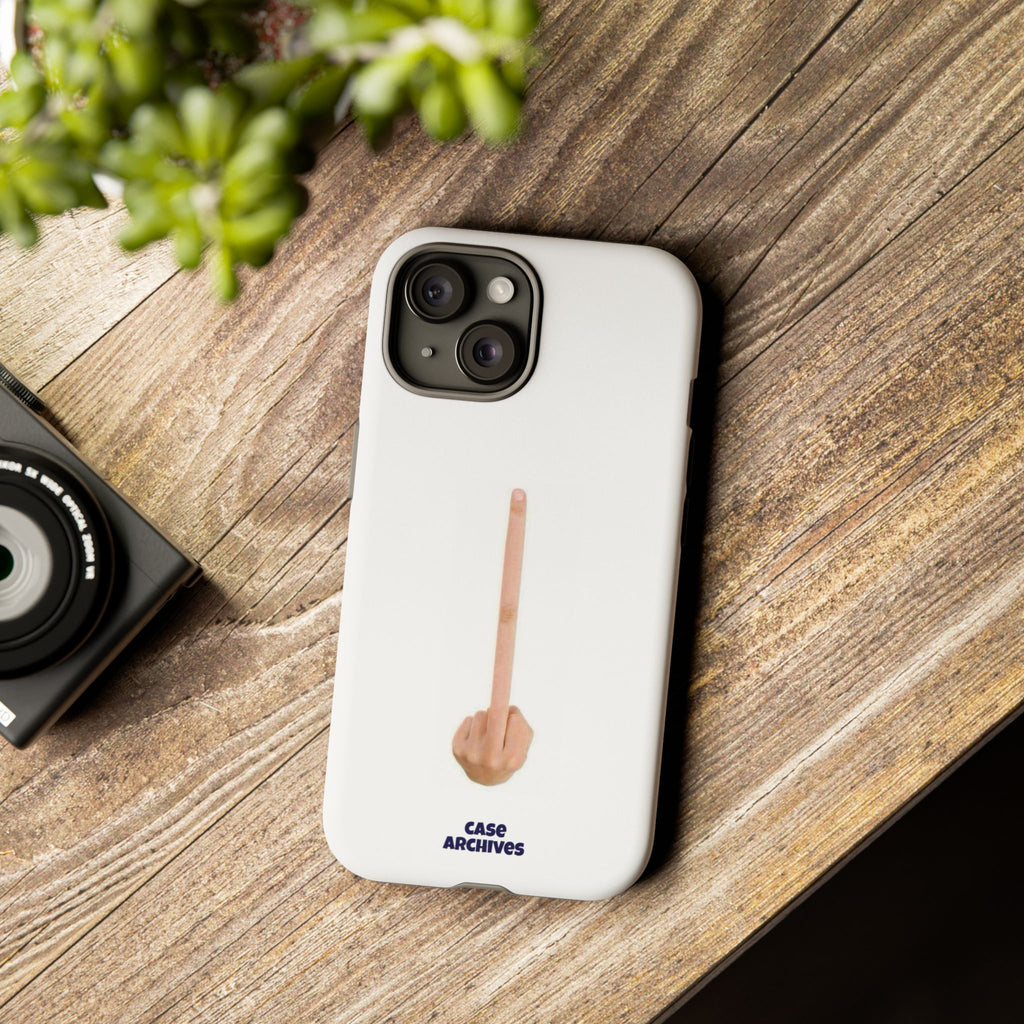 Phone Case — Minimalist Middle Finger Design (Case Archives)