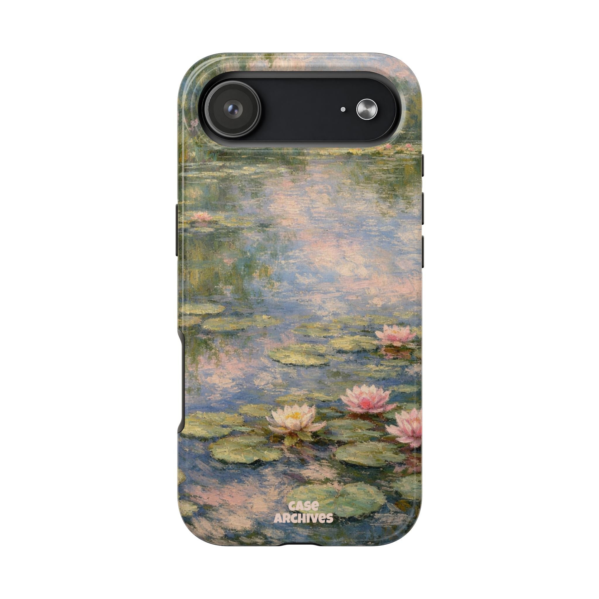 Water Lily Tough Phone Case — Monet-Inspired Floral Protective Phone Cover