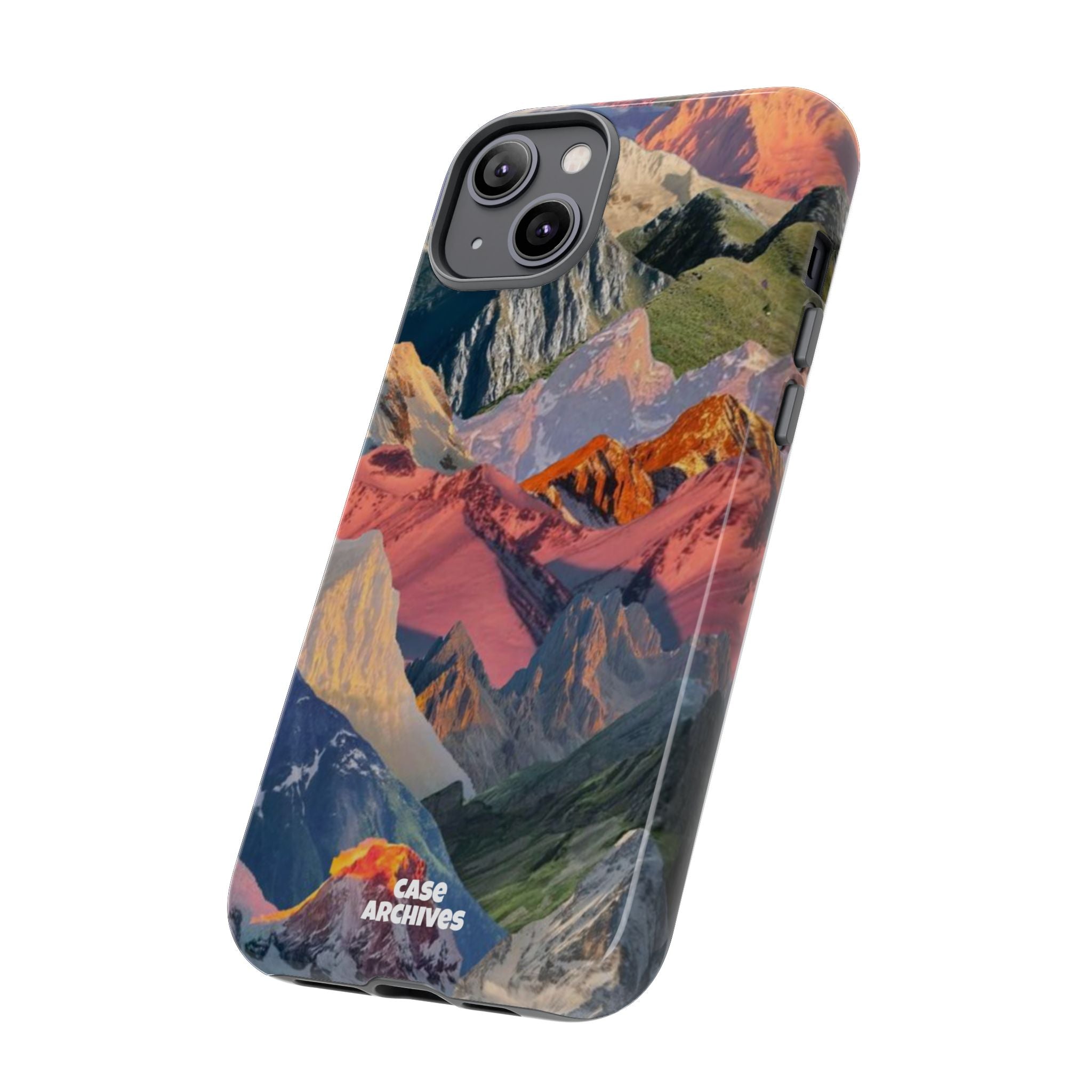Tough Cases Colorful Mountain Landscape Phone Case — Durable Protective iPhone Cover