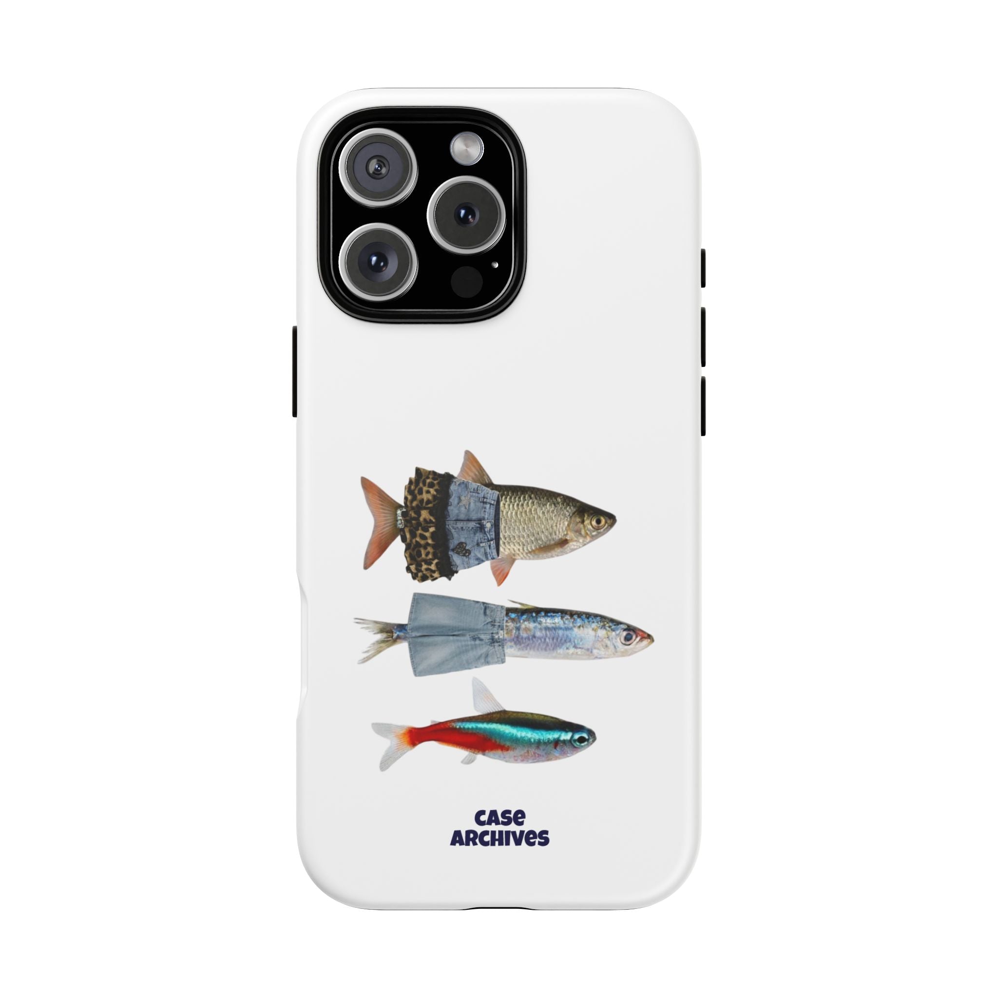 Fish Trio Phone Case — 'Case Archives' Protective iPhone Cover
