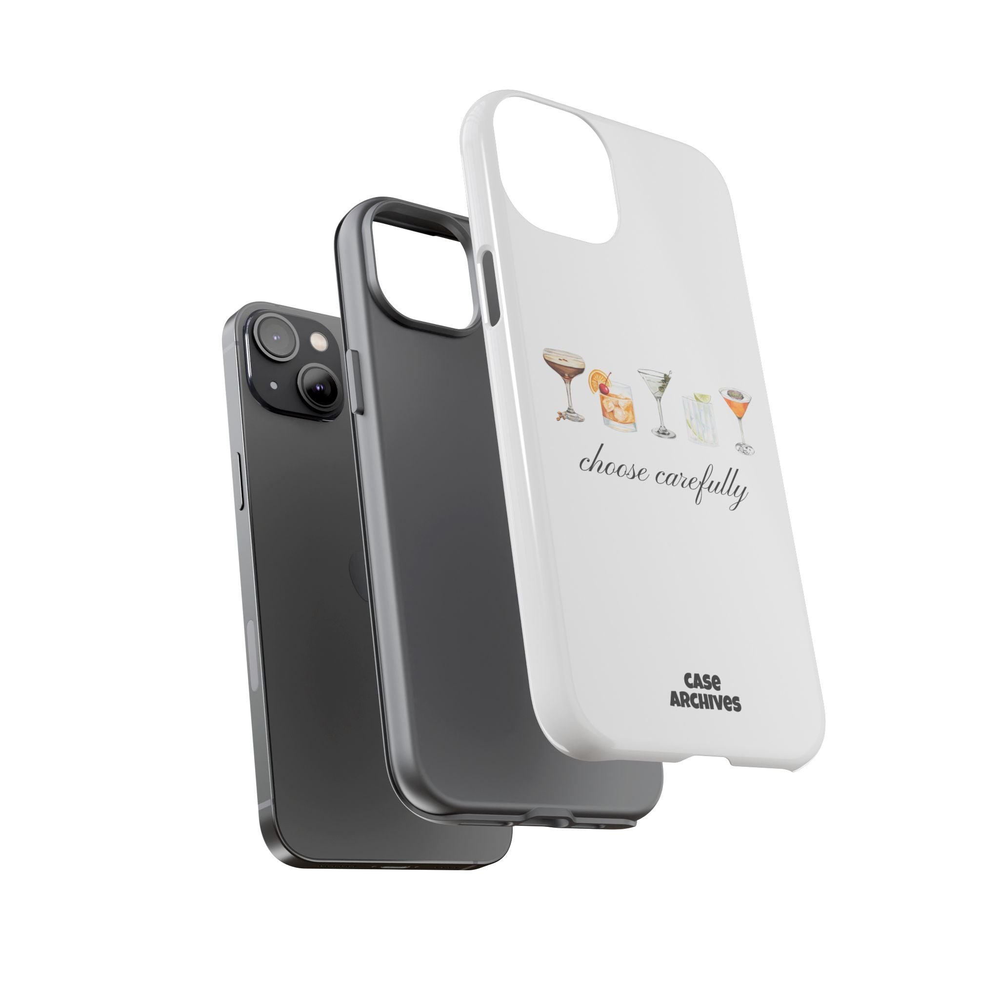 Choose Carefully cocktail illustrations Tough Case | phone cover, bar drink design