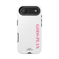 Phone Case — GODS PLAN Vertical Pink Text Religious iPhone Cover