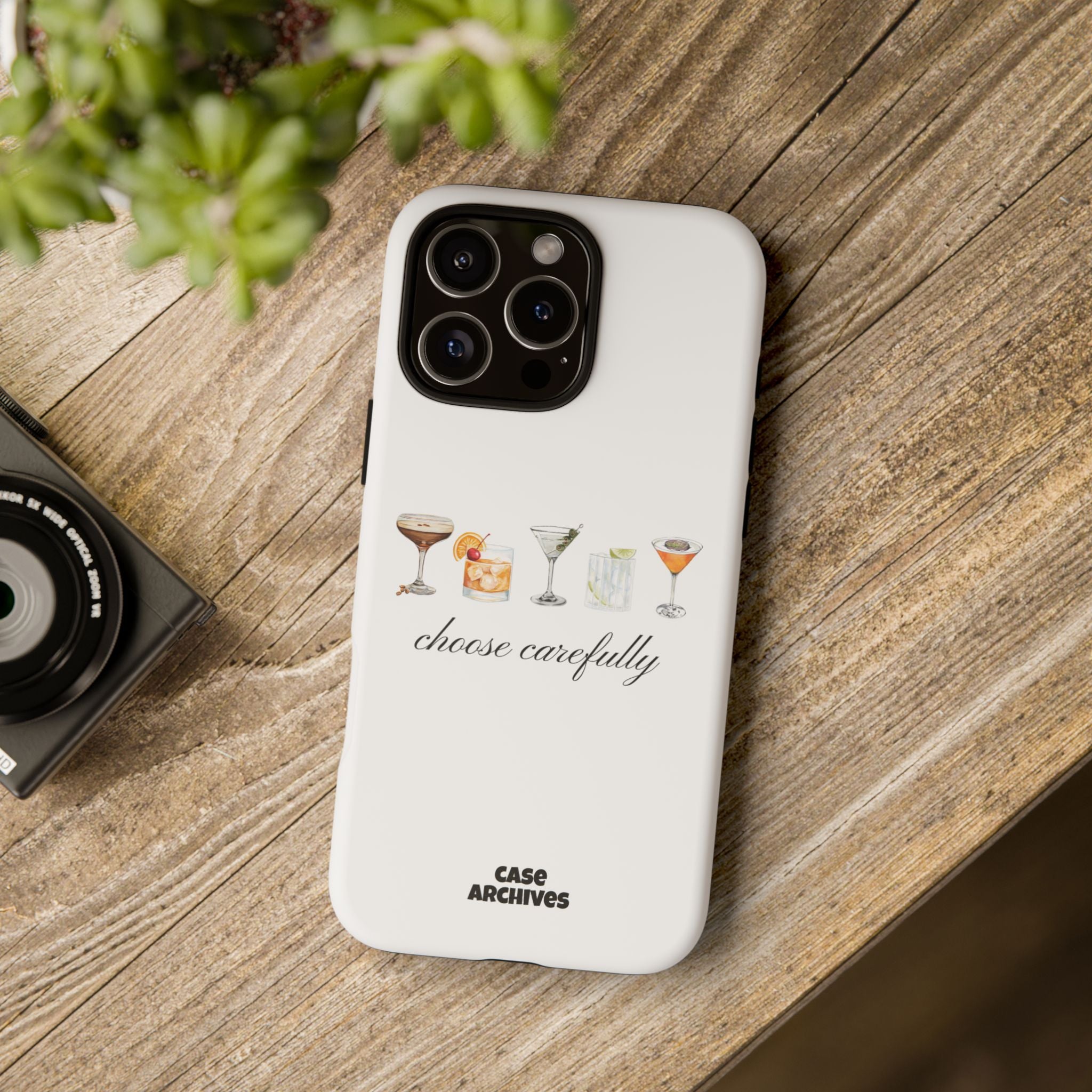 Choose Carefully cocktail illustrations Tough Case | phone cover, bar drink design
