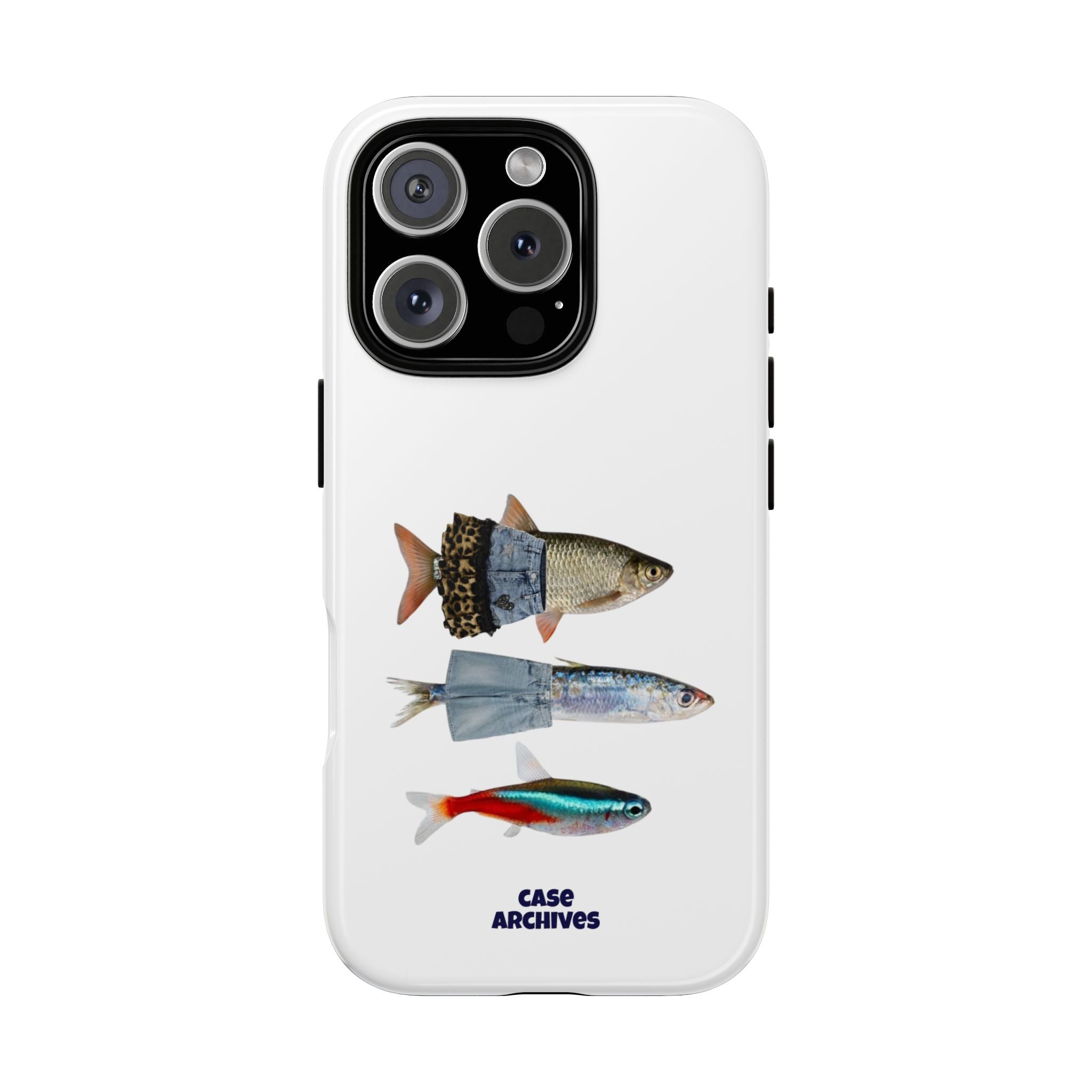 Fish Trio Phone Case — 'Case Archives' Protective iPhone Cover