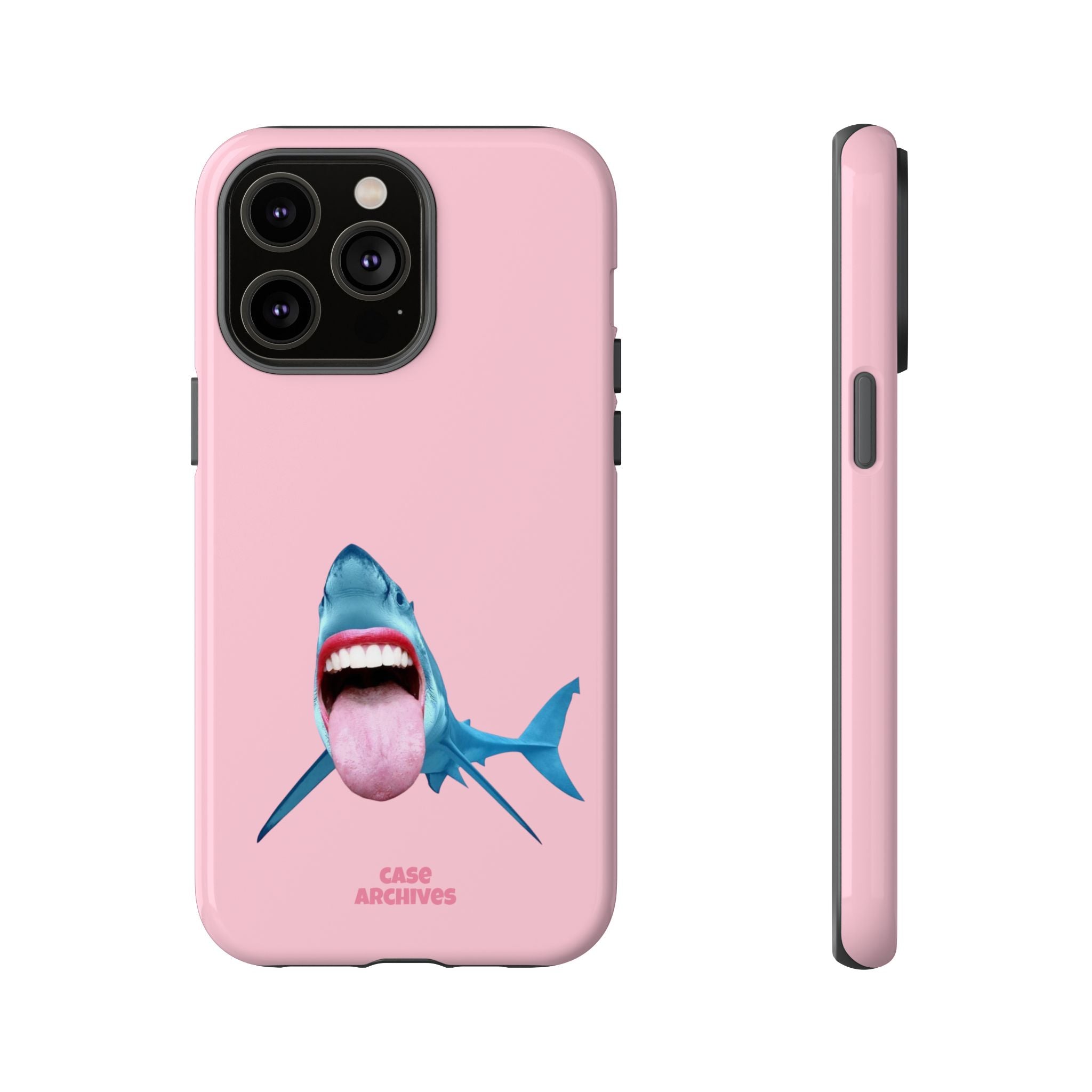 Shark tongue out- funny case