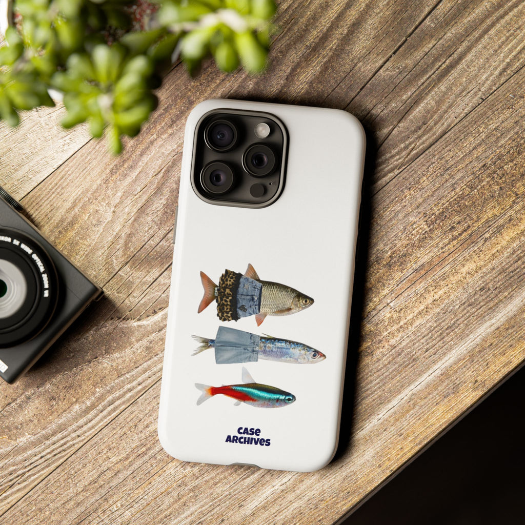 Fish Trio Phone Case — 'Case Archives' Protective iPhone Cover
