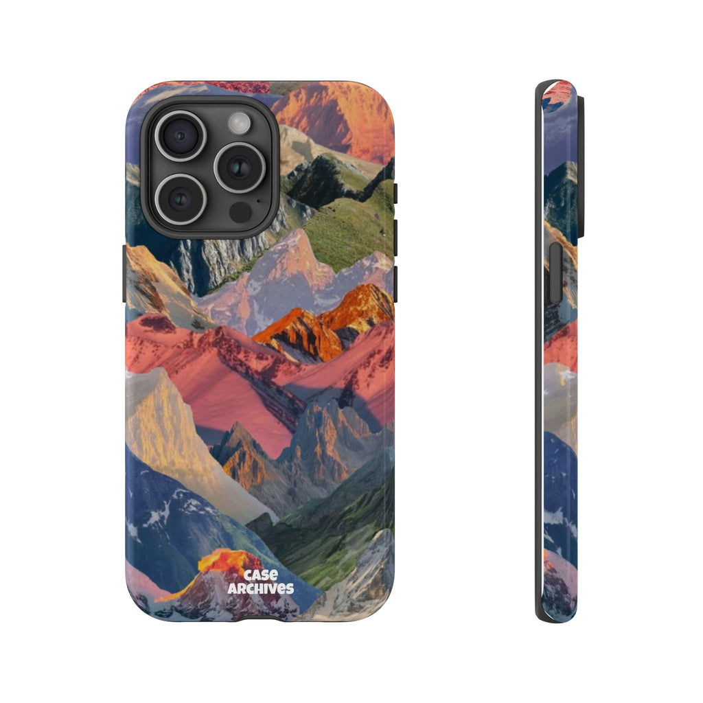 Tough Cases Colorful Mountain Landscape Phone Case — Durable Protective iPhone Cover