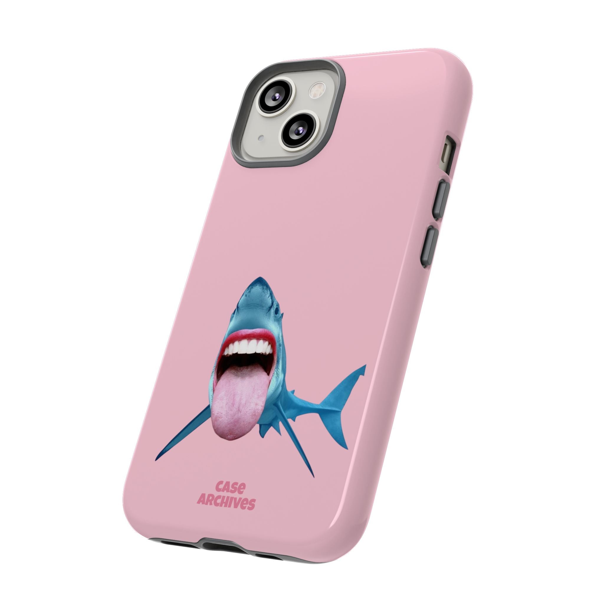 Shark tongue out- funny case