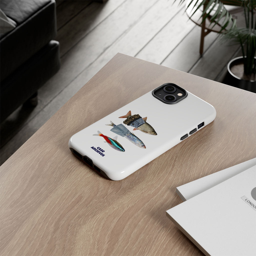 Fish Trio Phone Case — 'Case Archives' Protective iPhone Cover