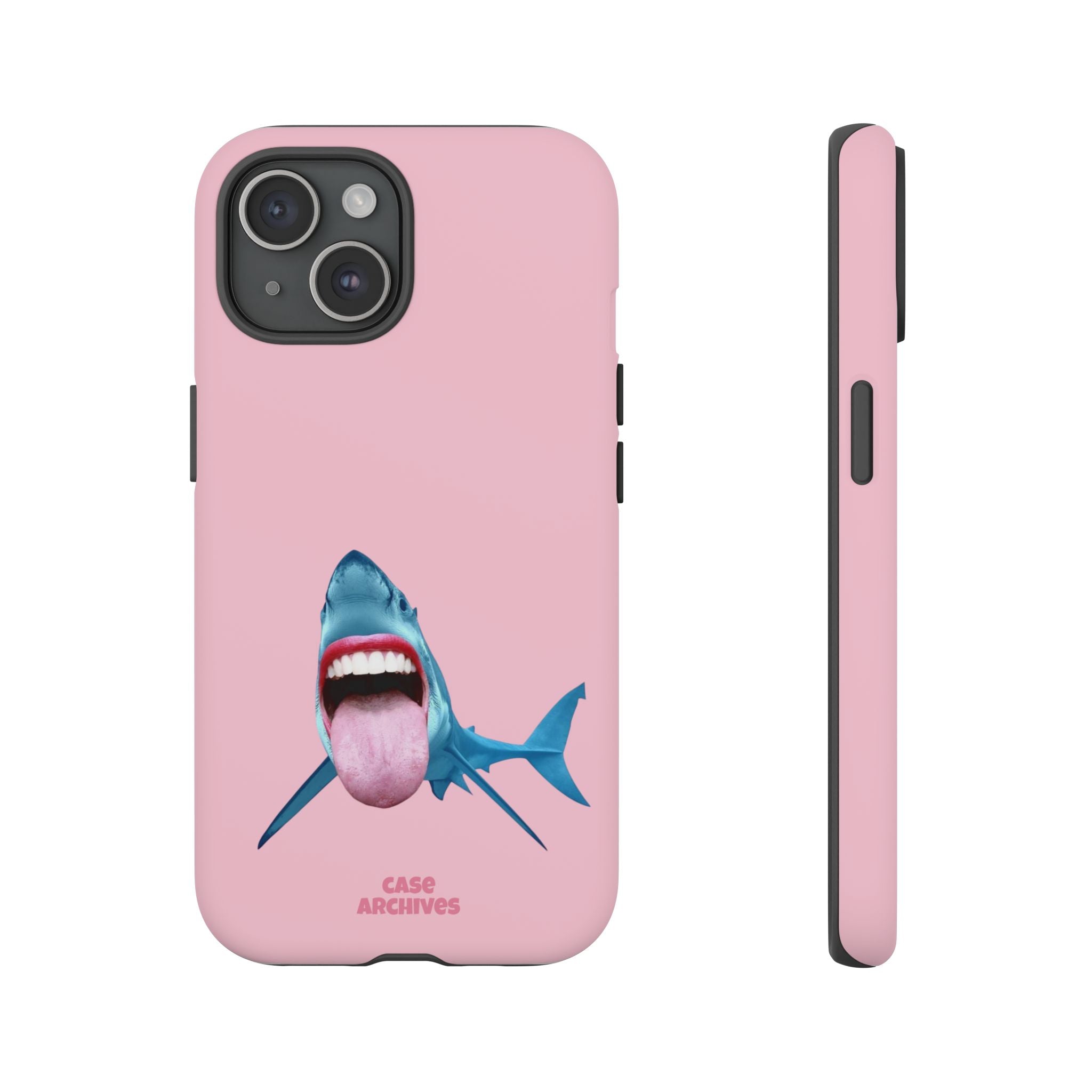Shark tongue out- funny case