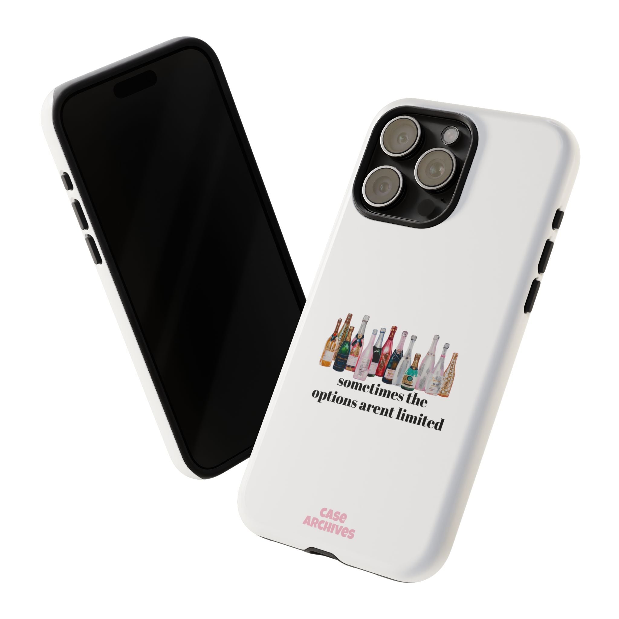 Phone Case — "Sometimes the Options Aren’t Limited" Bottle Design