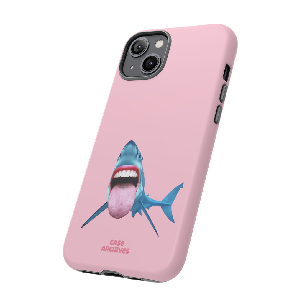 Shark tongue out- funny case
