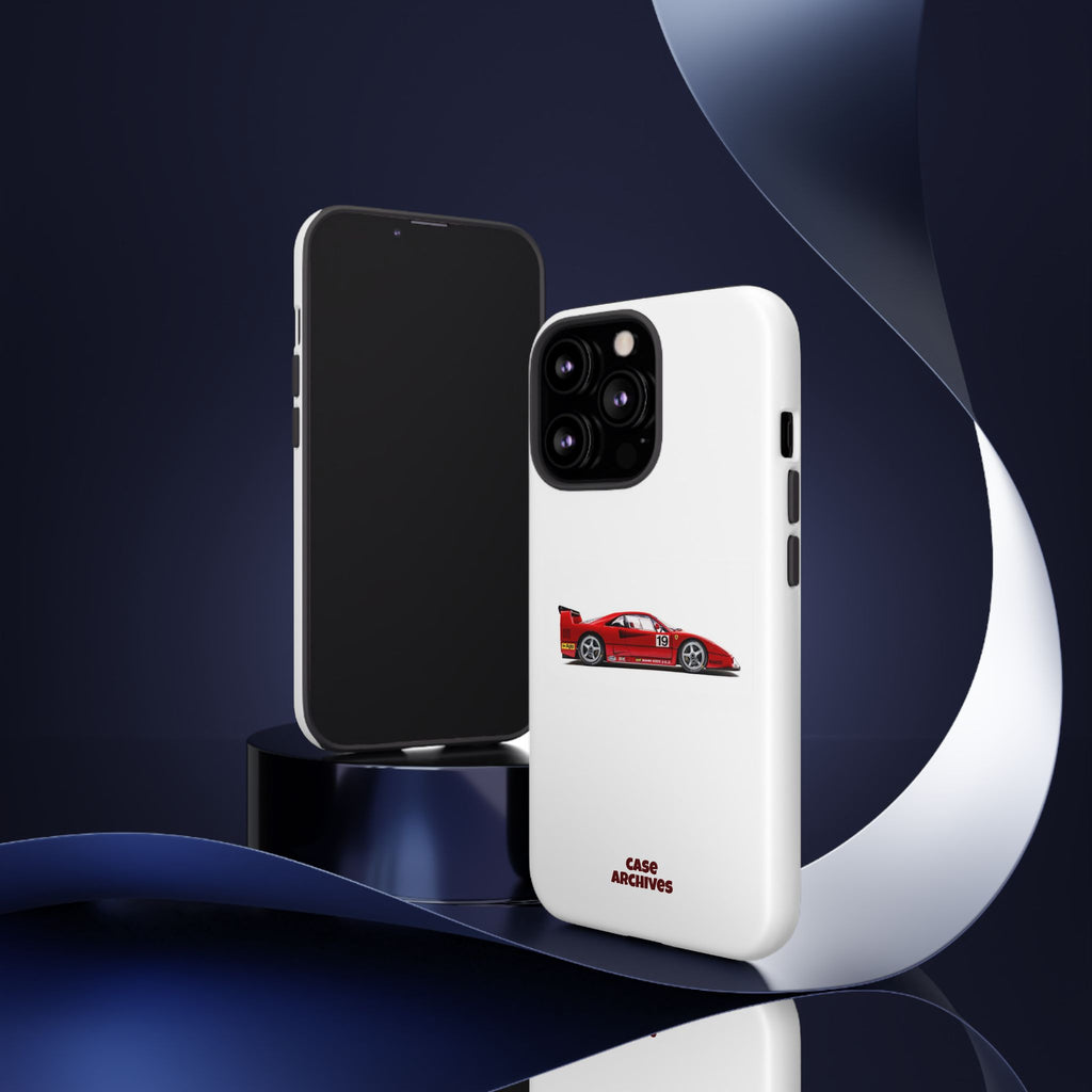 Phone Case — Red Vintage Race Car Design (Case Archives)