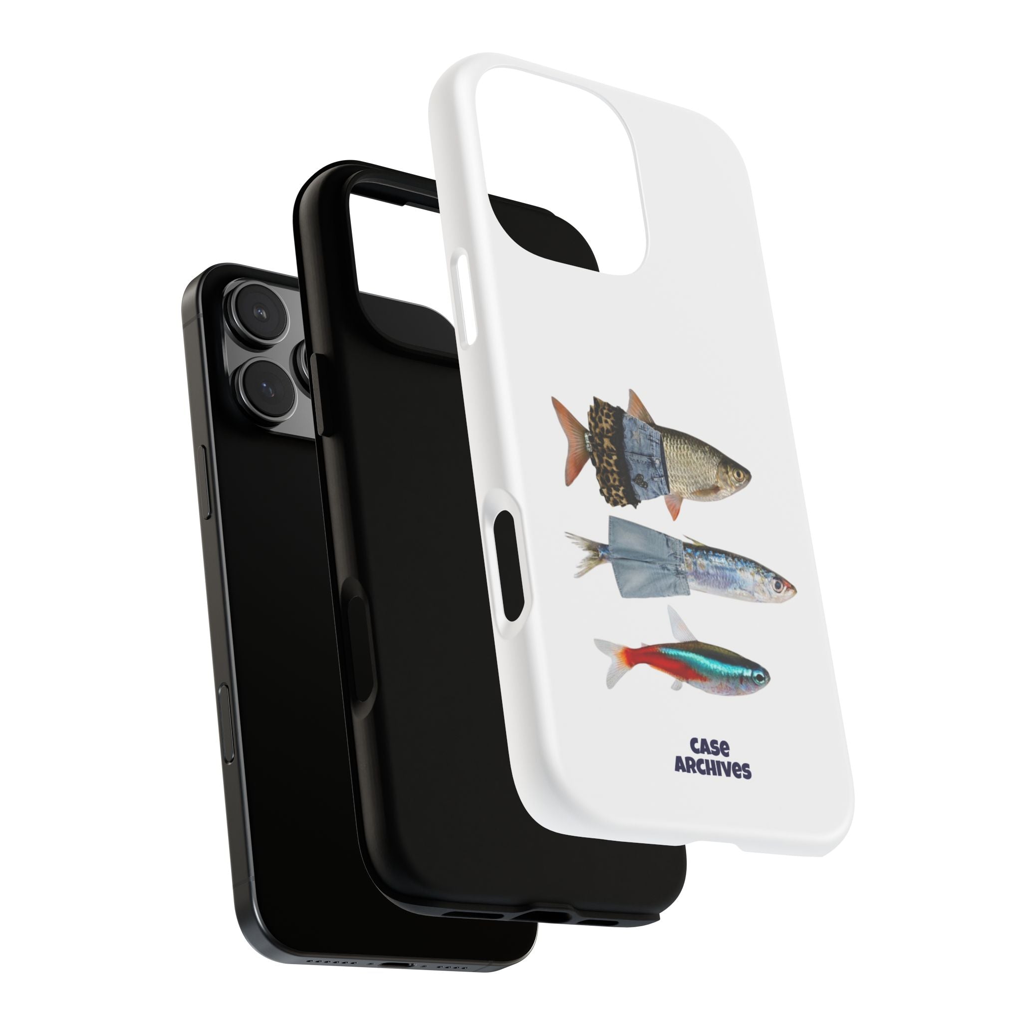 Fish Trio Phone Case — 'Case Archives' Protective iPhone Cover