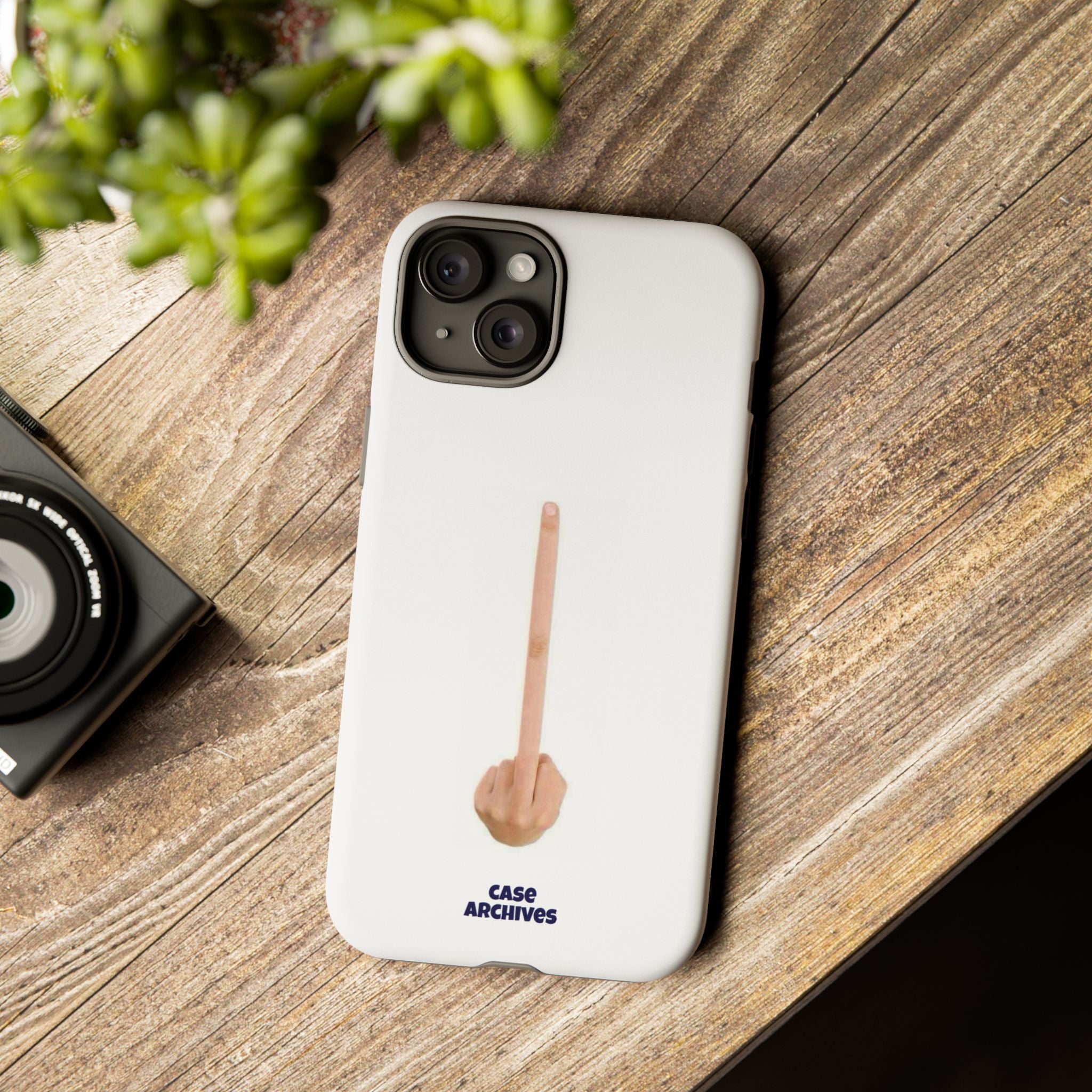 Phone Case — Minimalist Middle Finger Design (Case Archives)