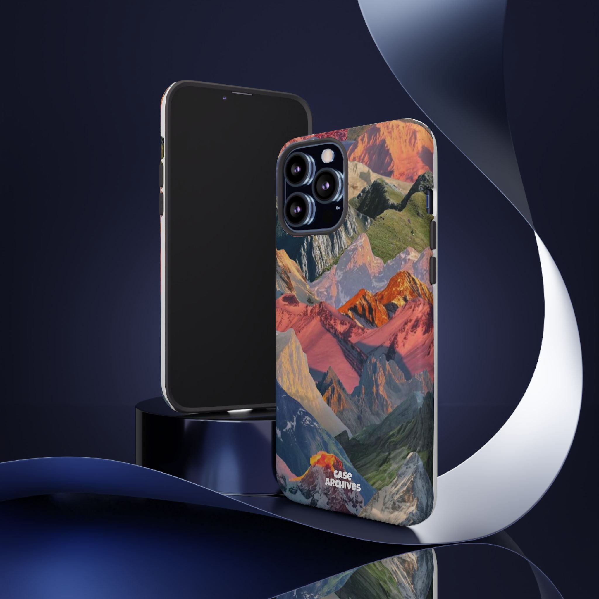 Tough Cases Colorful Mountain Landscape Phone Case — Durable Protective iPhone Cover