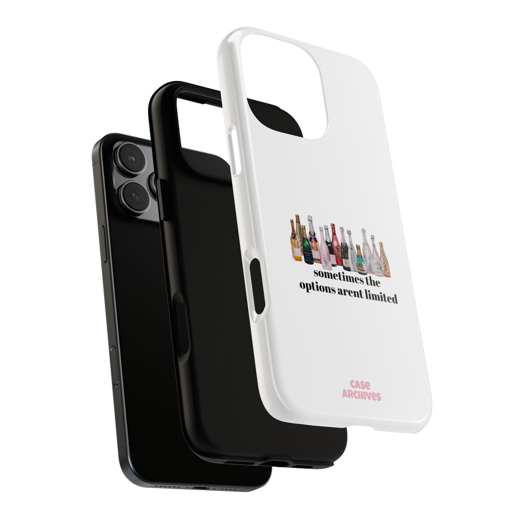 Phone Case — "Sometimes the Options Aren’t Limited" Bottle Design