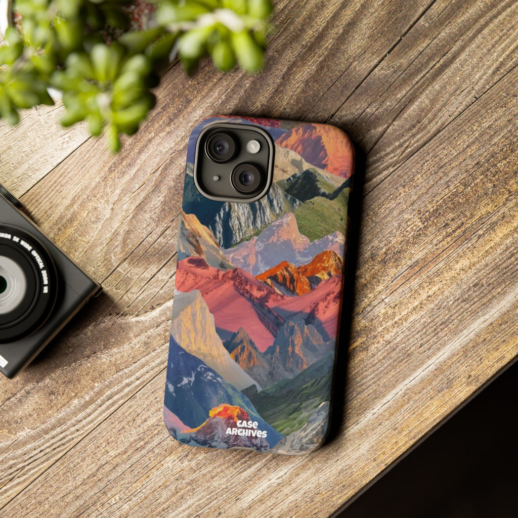 Tough Cases Colorful Mountain Landscape Phone Case — Durable Protective iPhone Cover