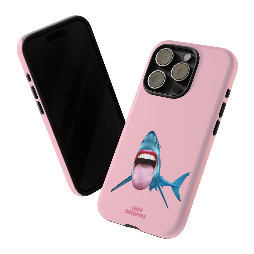 Shark tongue out- funny case