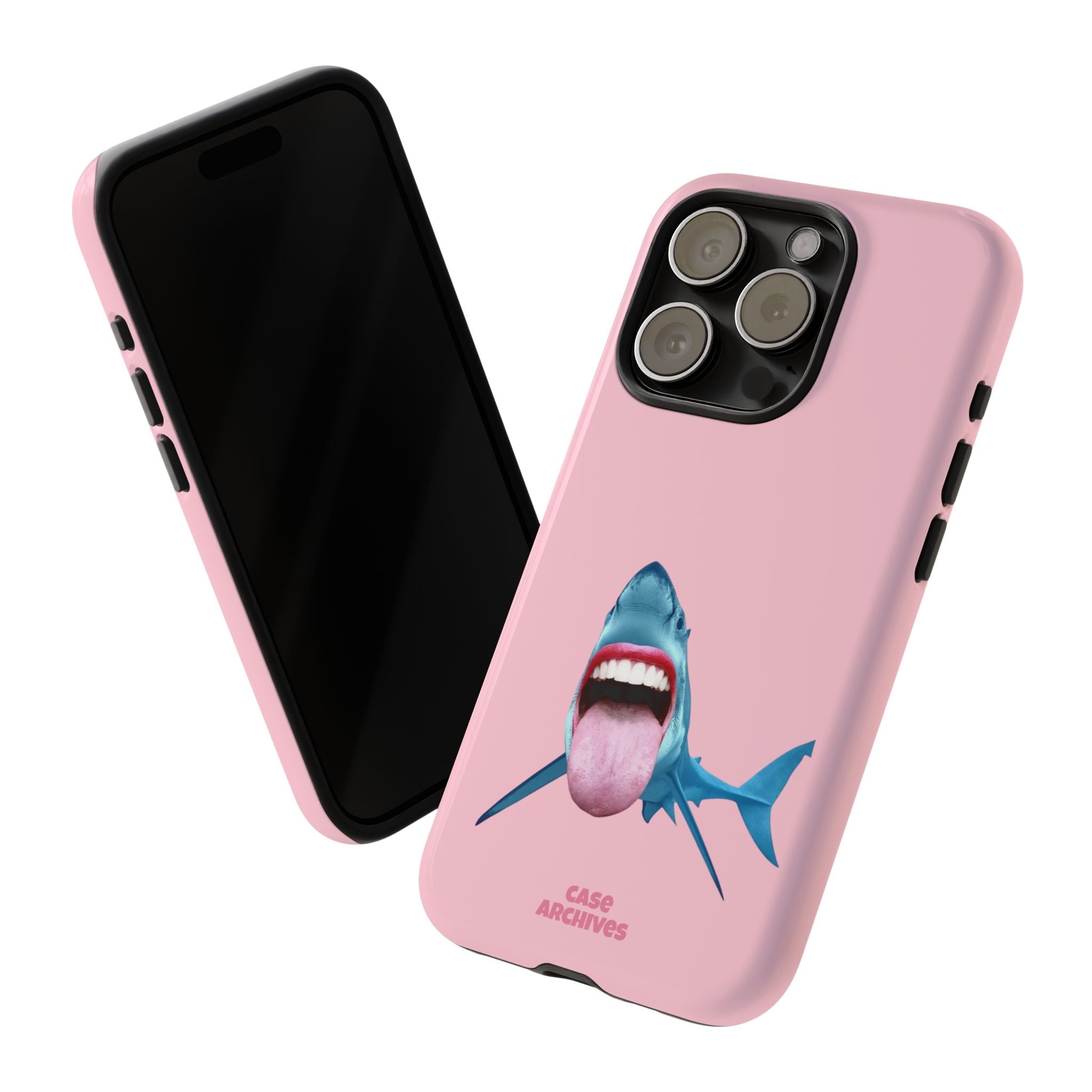 Shark tongue out- funny case