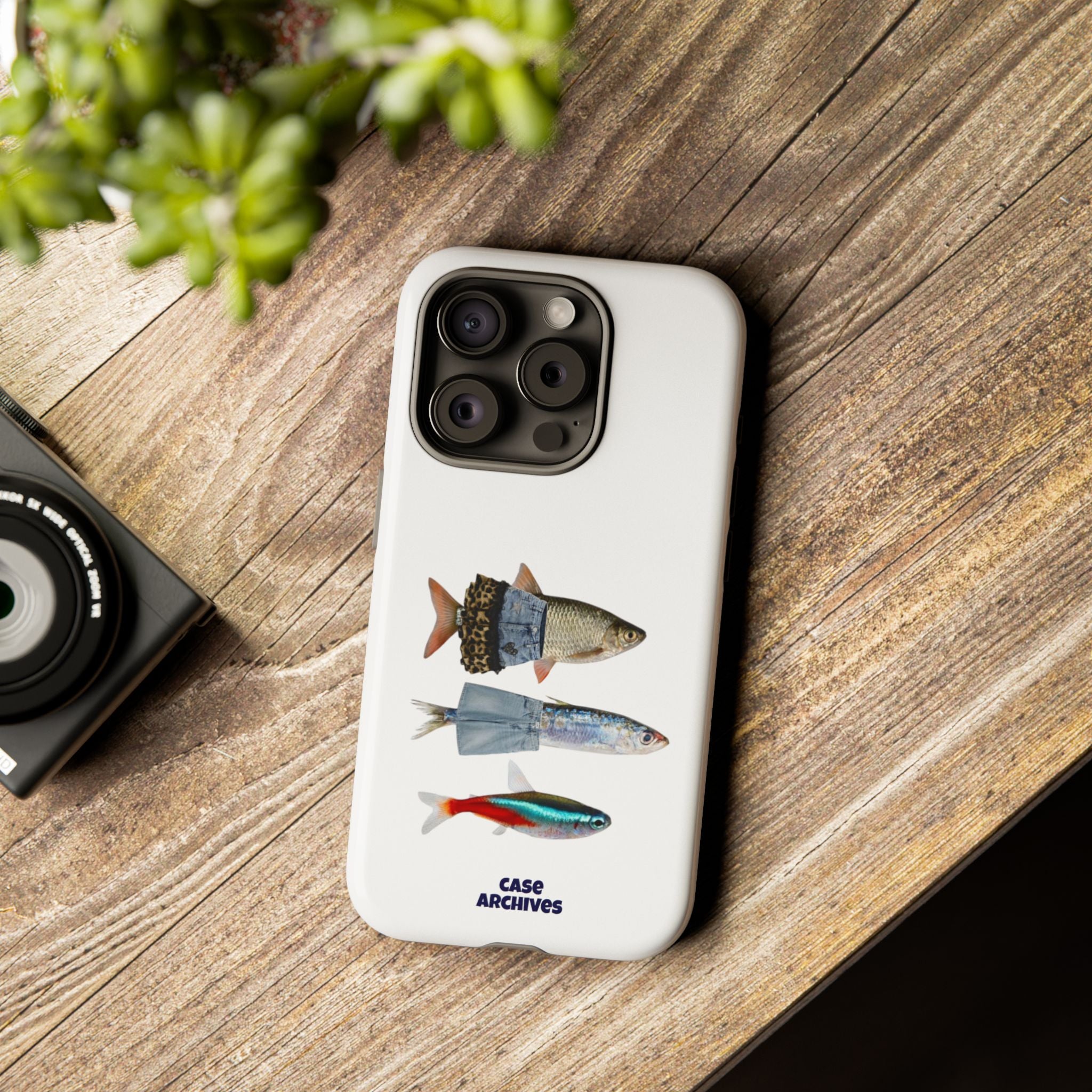 Fish Trio Phone Case — 'Case Archives' Protective iPhone Cover
