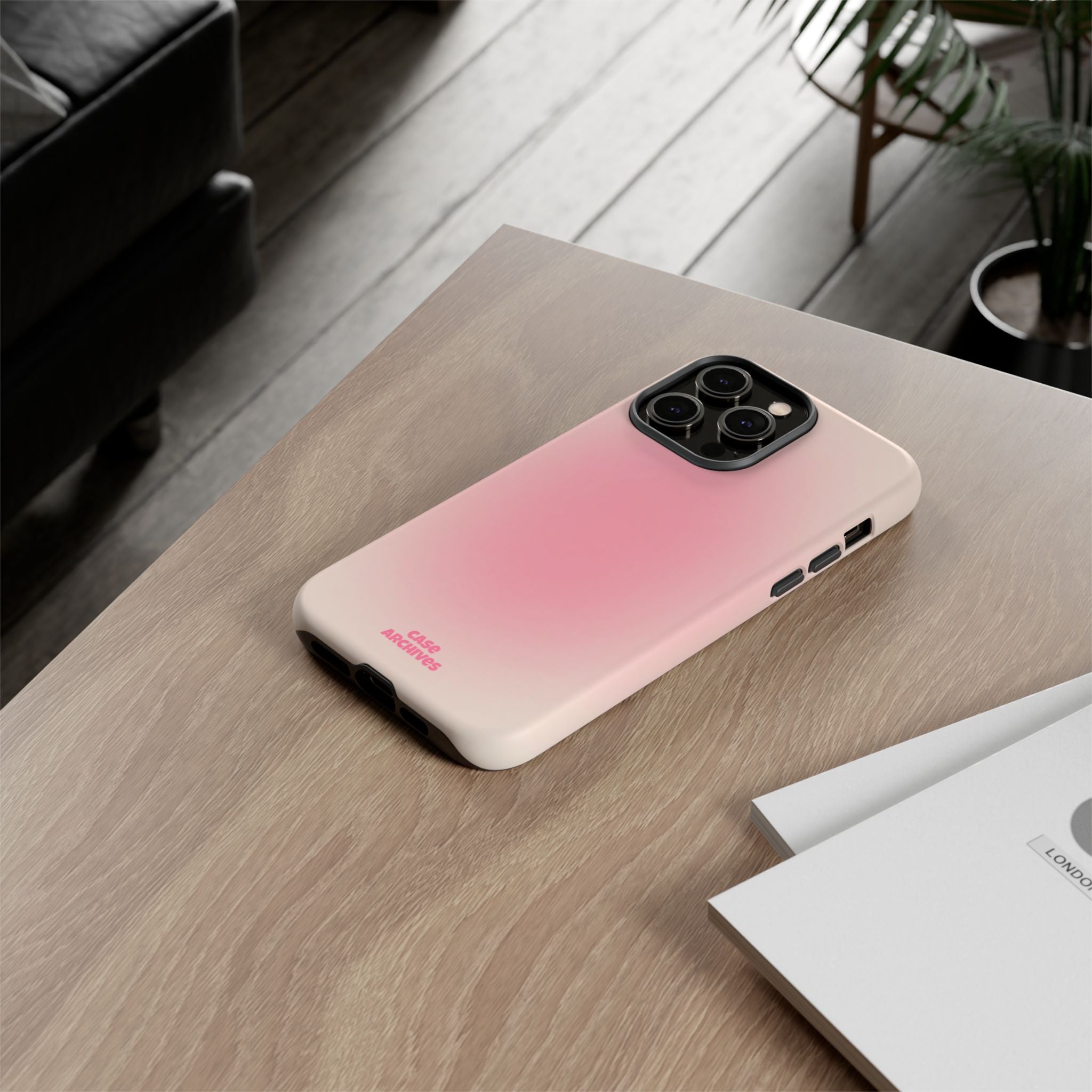 Tough Case – Pink Ombre Protective Phone Case
