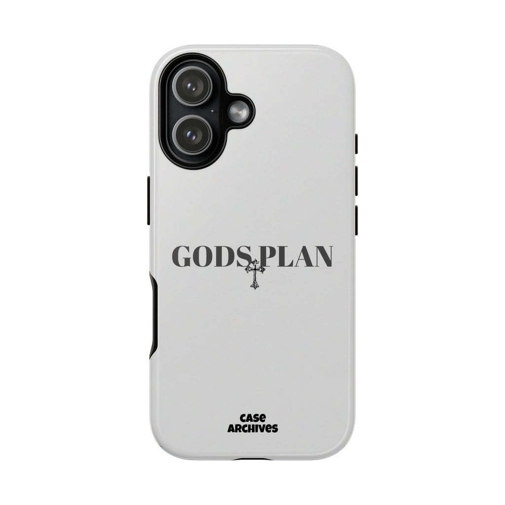 God's Plan Tough Phone Case — Minimal Faith-Inspired Protective Cover