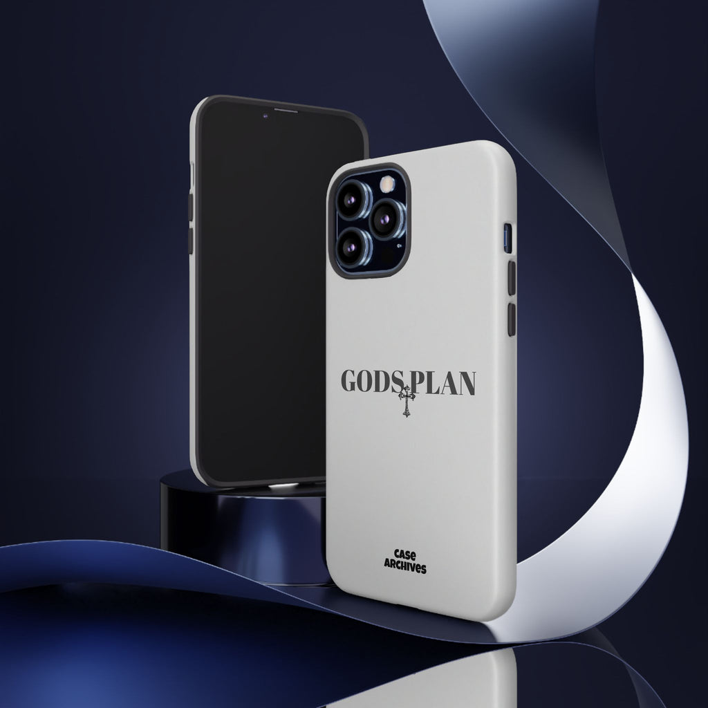 God's Plan Tough Phone Case — Minimal Faith-Inspired Protective Cover