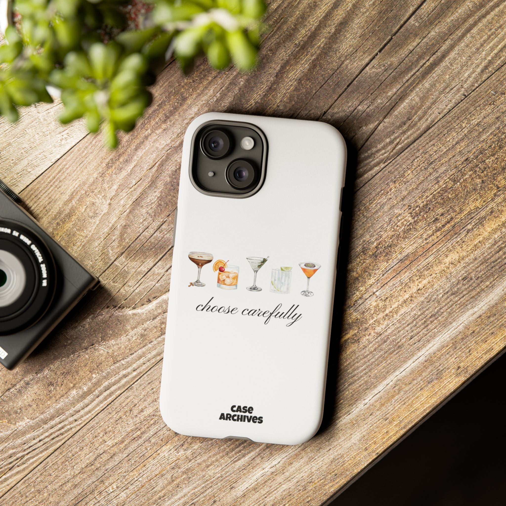 Choose Carefully cocktail illustrations Tough Case | phone cover, bar drink design
