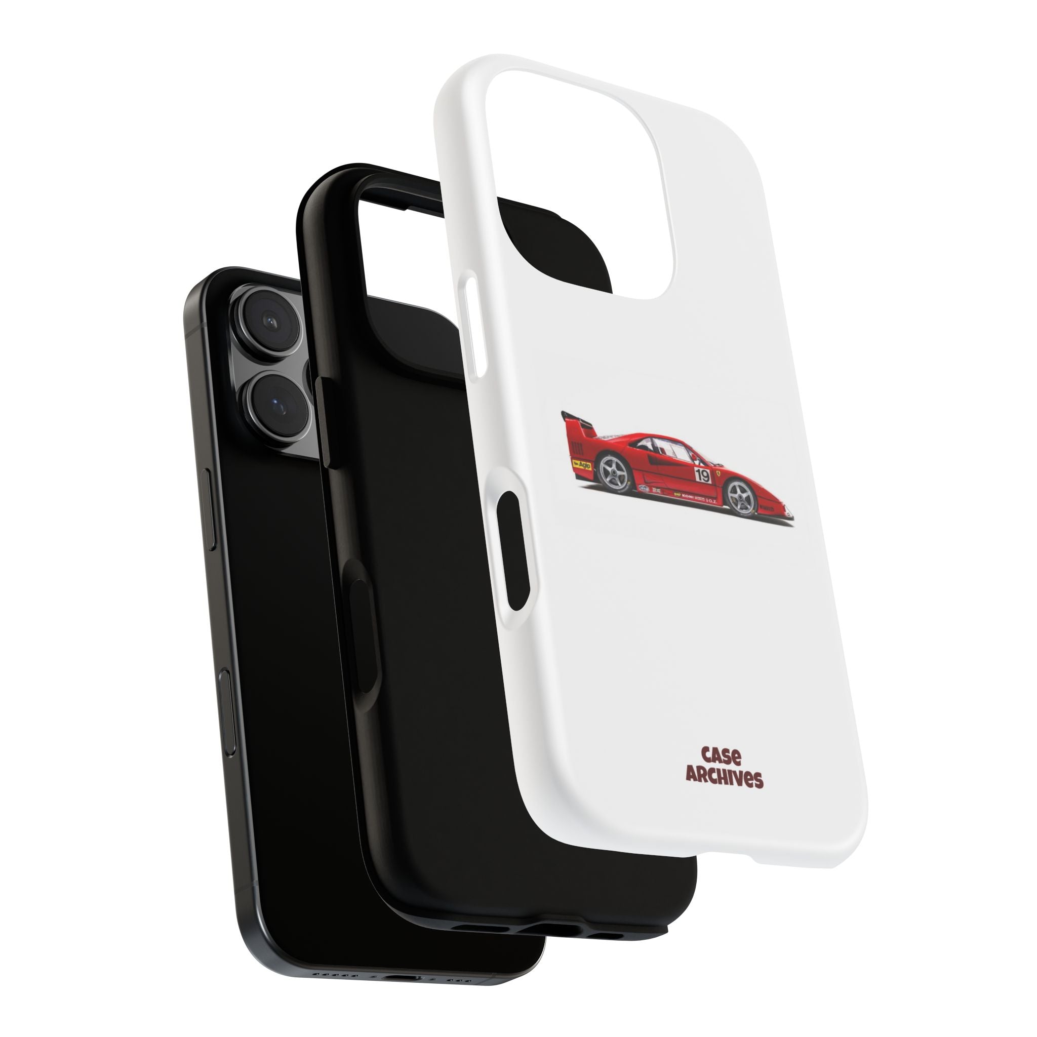 Phone Case — Red Vintage Race Car Design (Case Archives)