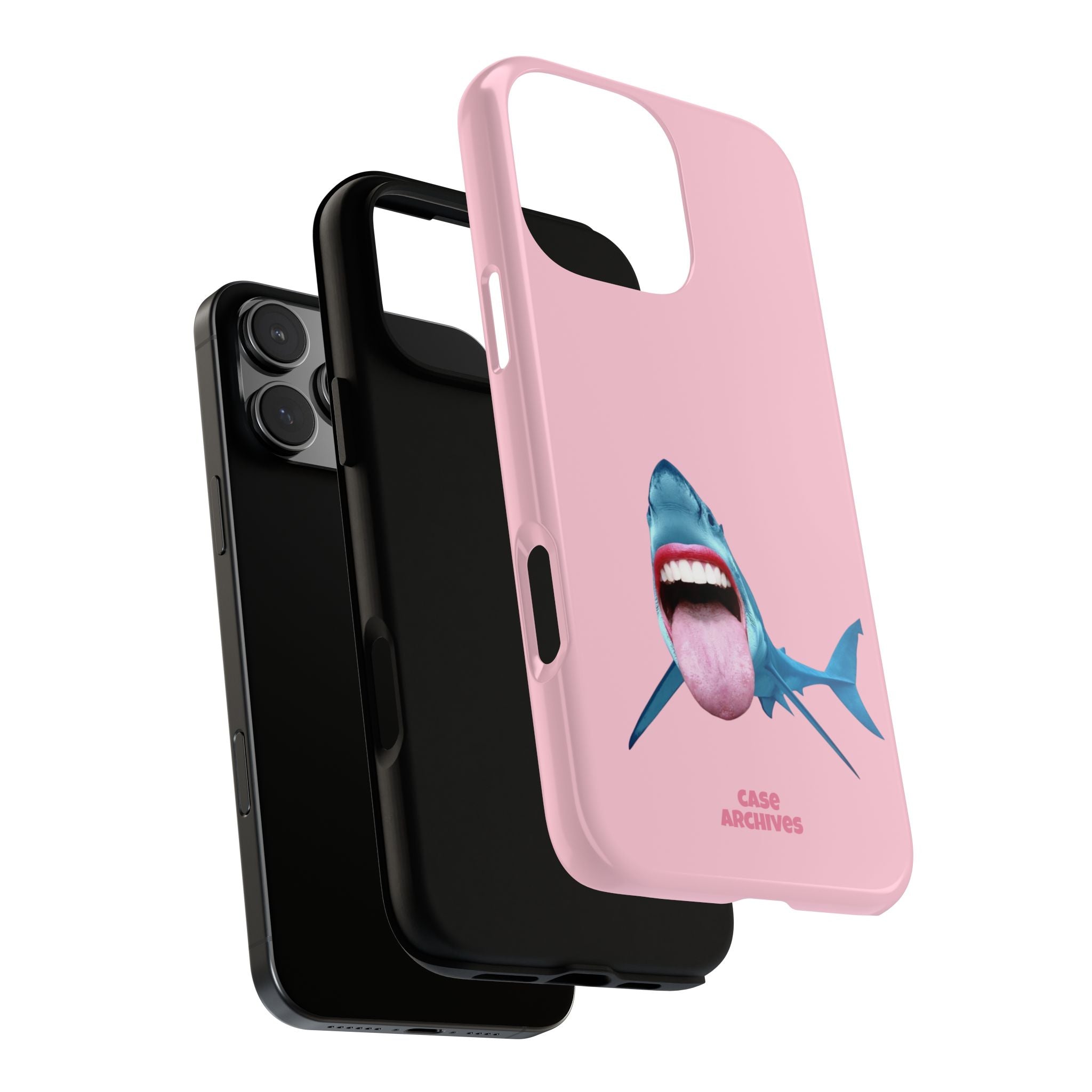 Shark tongue out- funny case