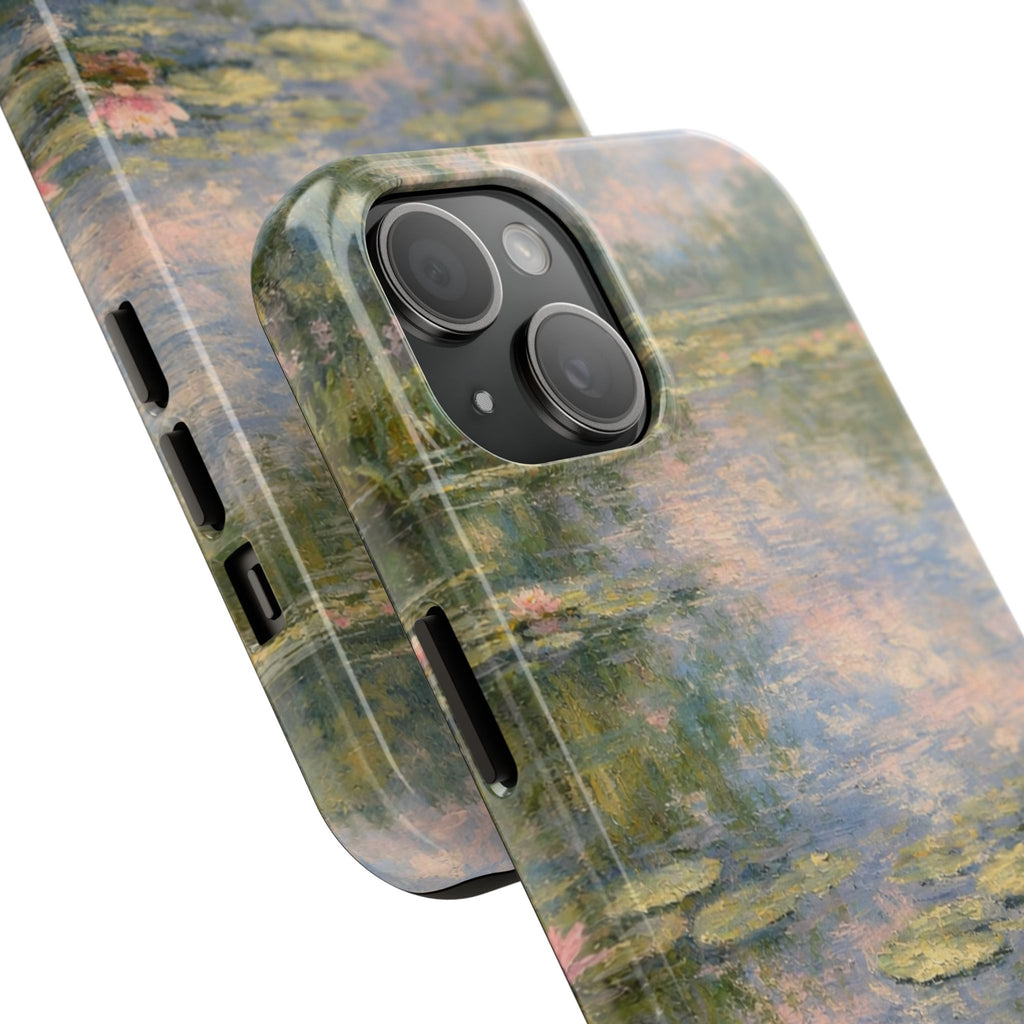 Water Lily Tough Phone Case — Monet-Inspired Floral Protective Phone Cover