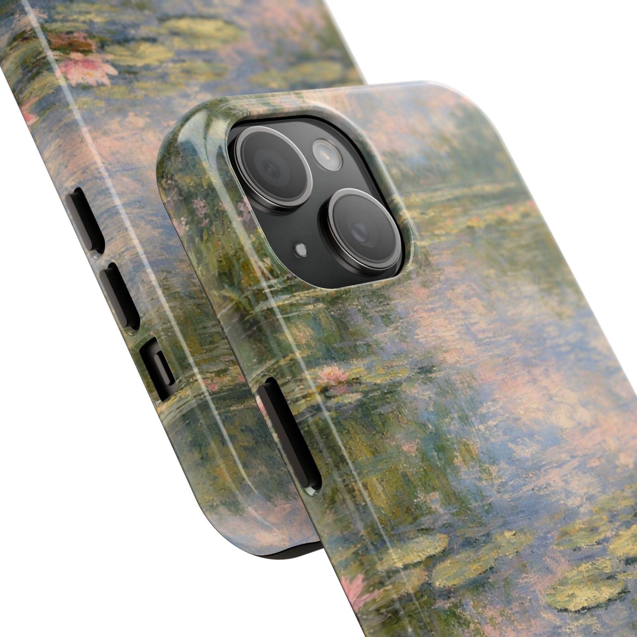 Water Lily Tough Phone Case — Monet-Inspired Floral Protective Phone Cover