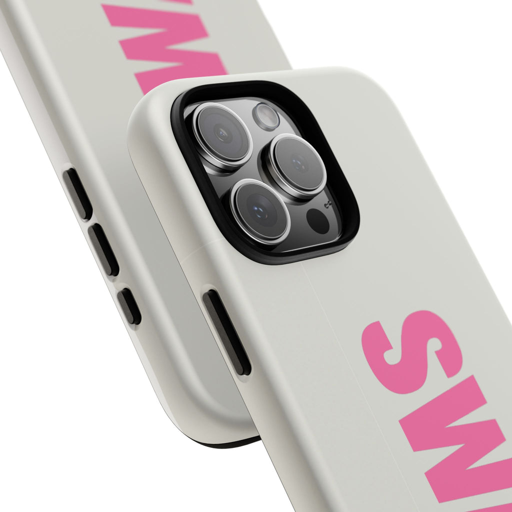 SWAG Phone Case — Bold Pink Vertical Text Tough Case