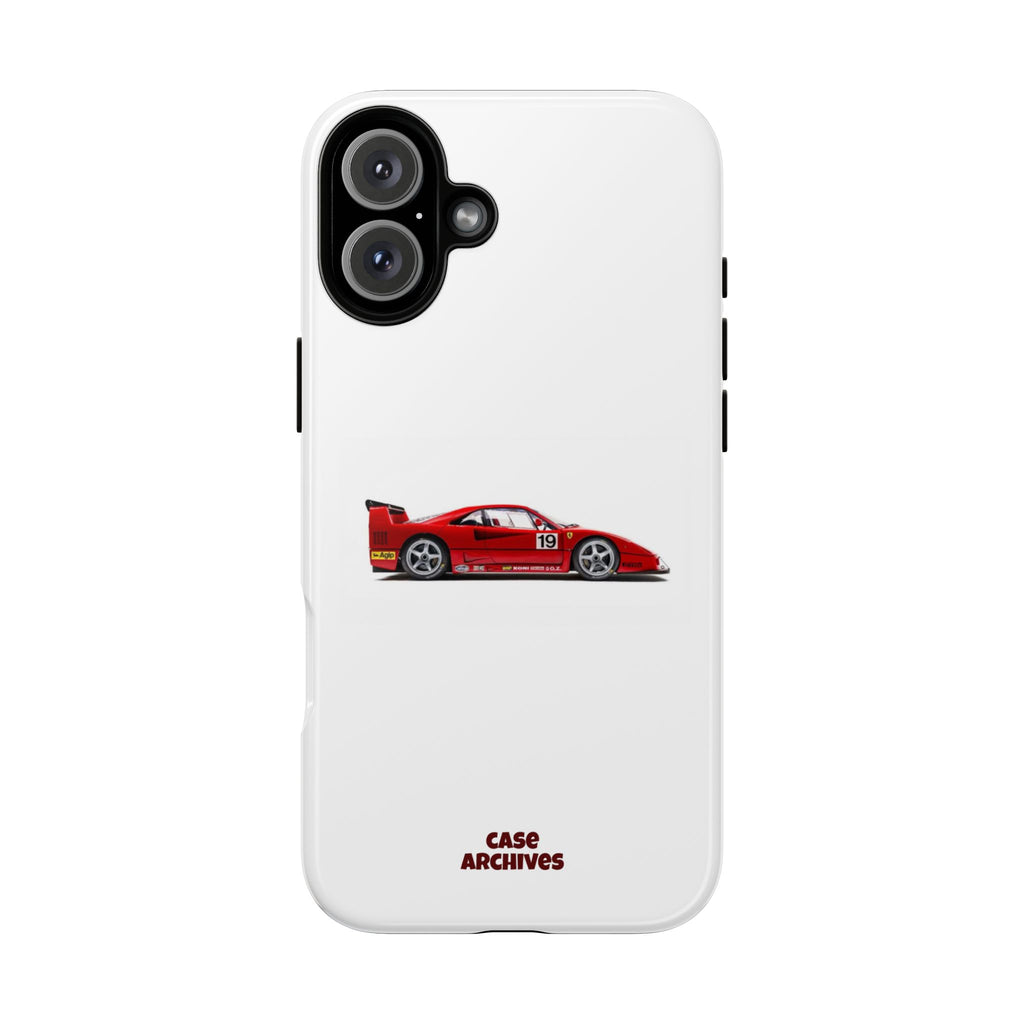 Phone Case — Red Vintage Race Car Design (Case Archives)