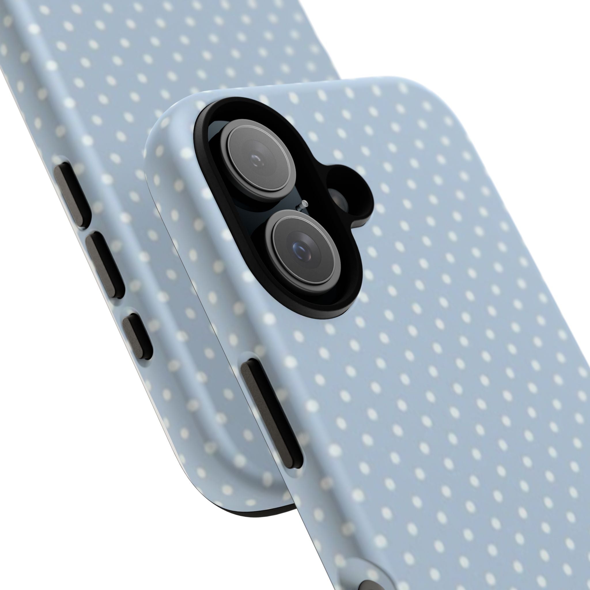 Pastel Blue Polka Dot Tough Phone Case — Protective iPhone Cover