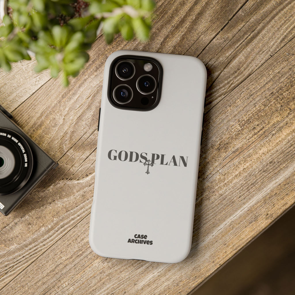 God's Plan Tough Phone Case — Minimal Faith-Inspired Protective Cover