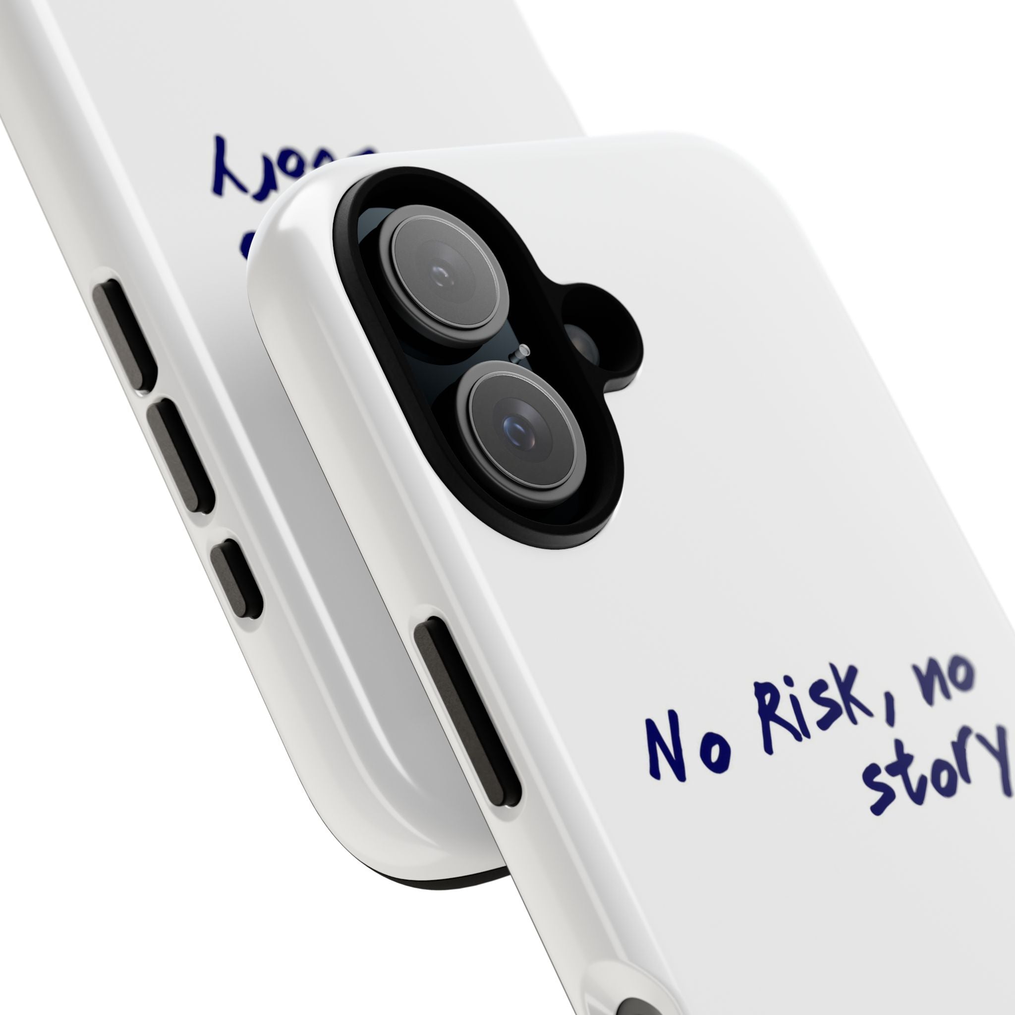 Phone Case — "No Risk, No Story" Minimal Motivational Tough Case